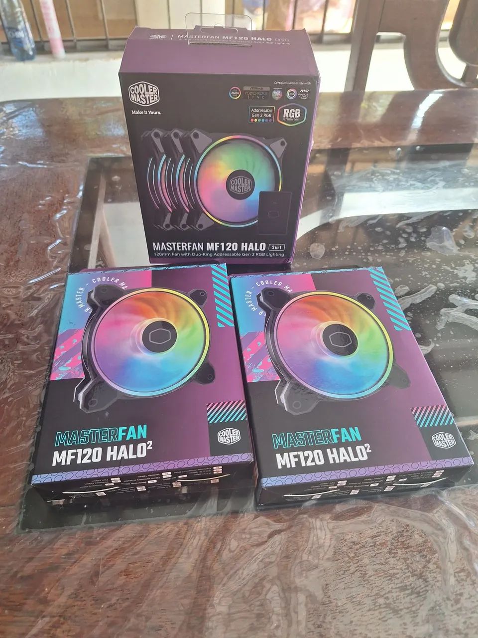 Cooler kit de 5 fans Master MF120 HALO