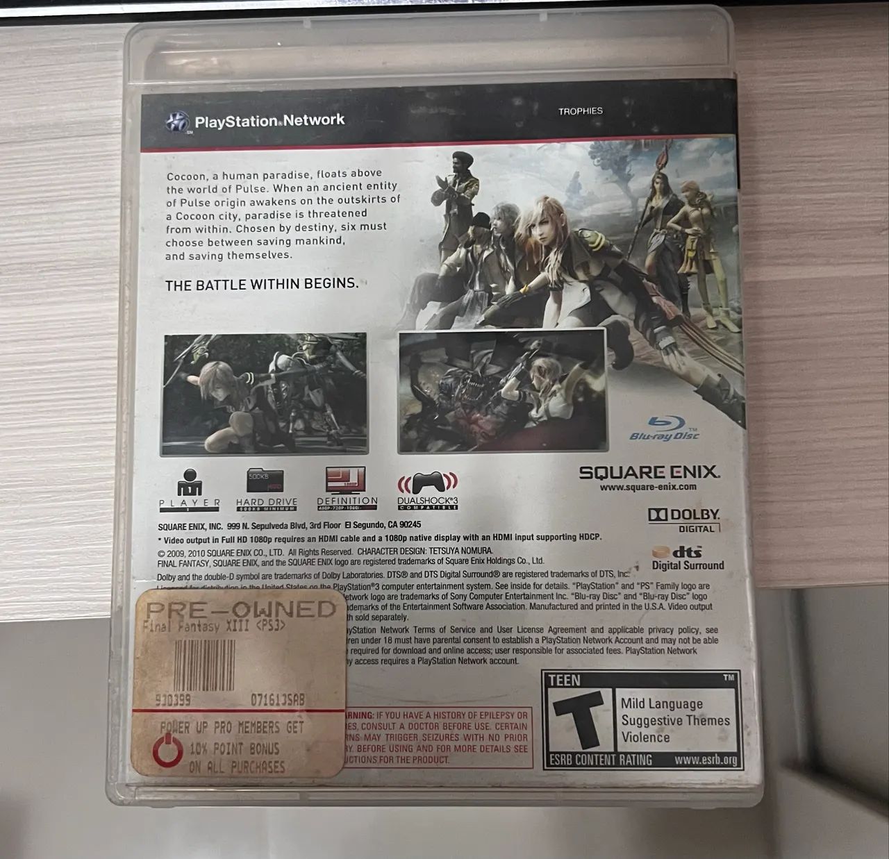 Final Fantasy XIII - PS3 | Clássico da Square Enix | Completo e funcionando - Foto 3