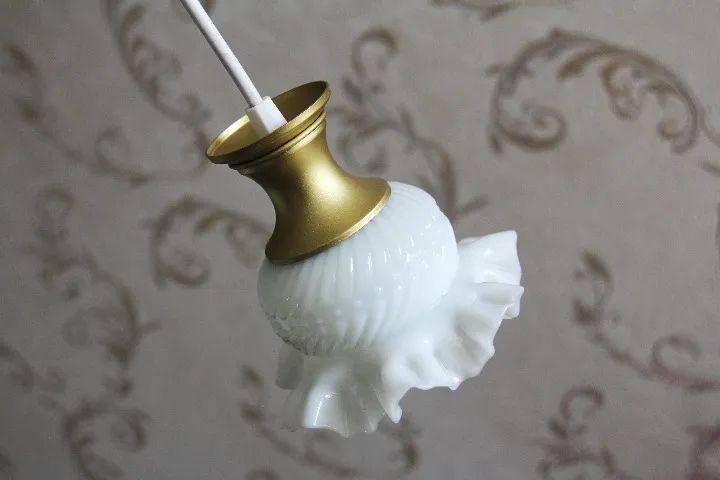 Lustre Belle Epoque Up Cycle Opaline - Anos 50