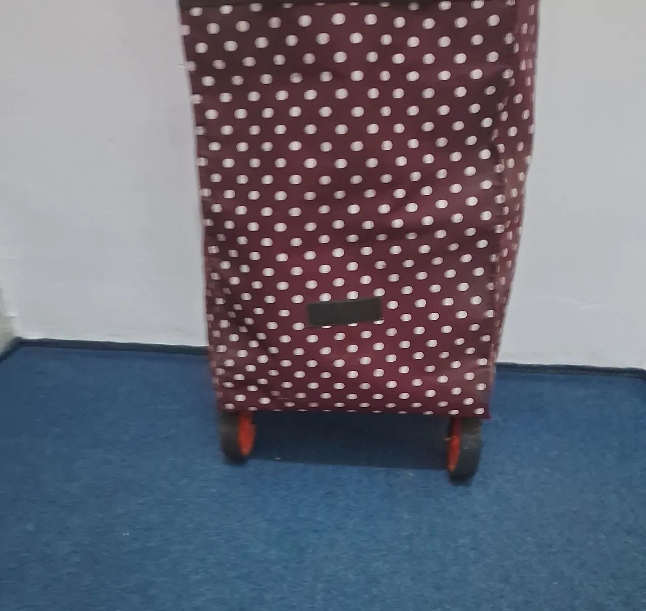 Bolsa sacola de compras dobrável com rodinhas - Foto 3