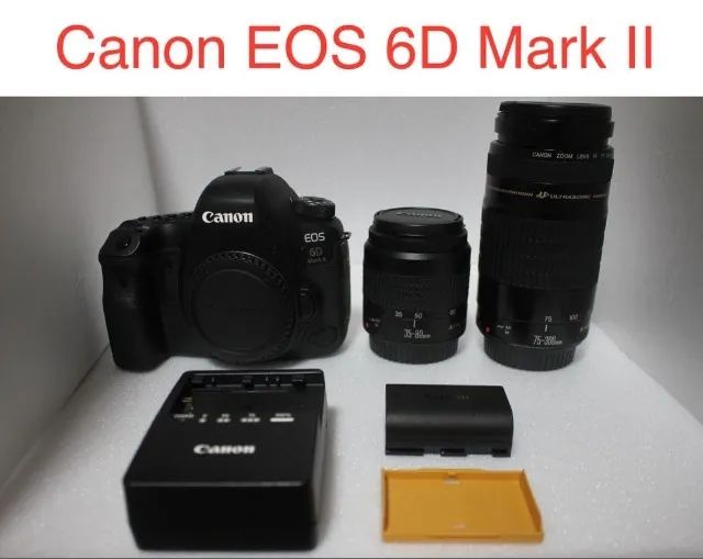 Canon EOS 6D Mark II com Duas Lentes - Câmeras e Filmadoras