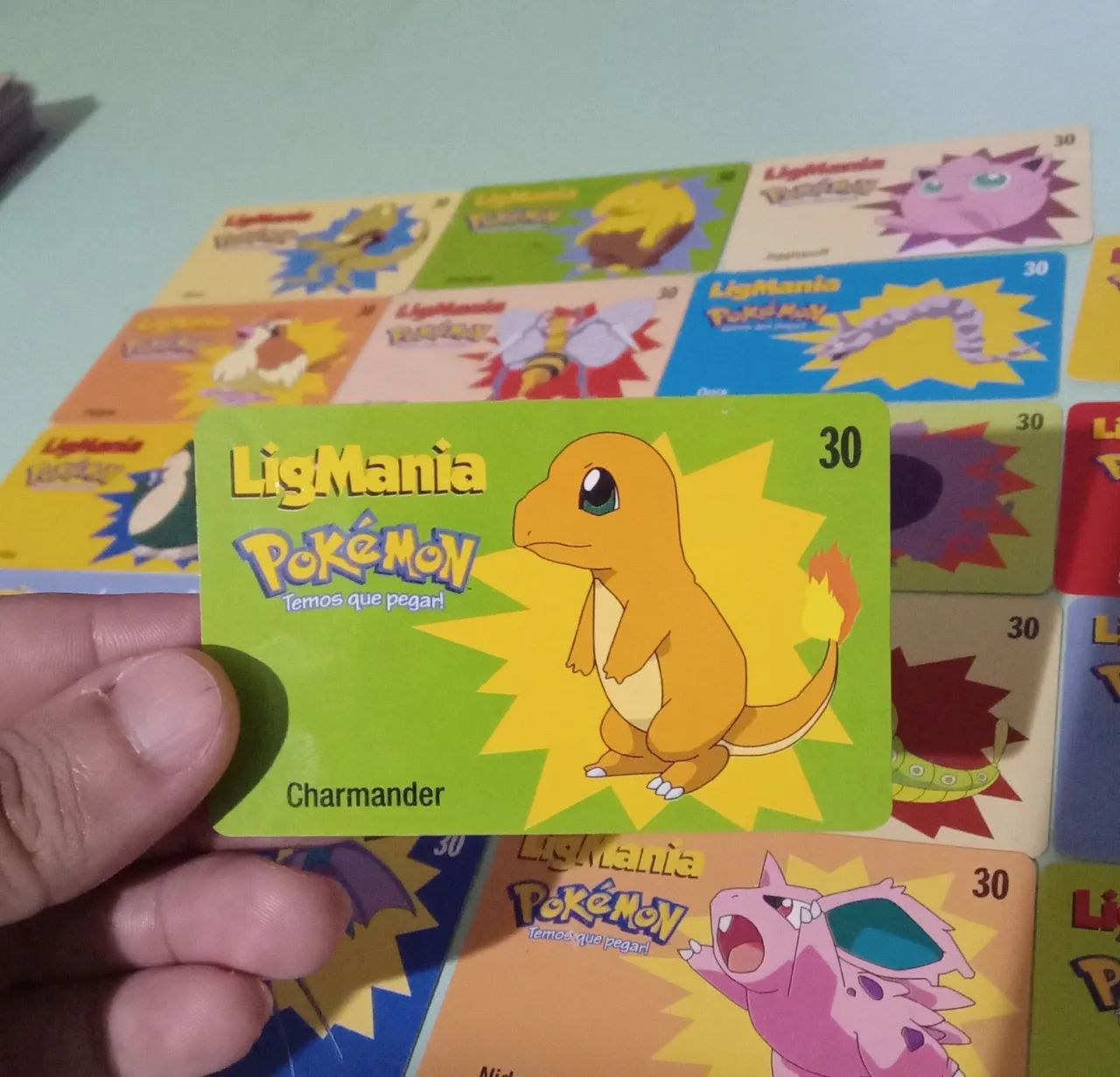 Vinte Cartões telefônicos Pokémon - colecionáveis - Foto 4