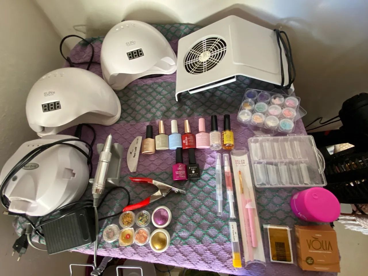 Kit NAIL DESIGN (iniciante) produtos seminovos e novos (preço a negociar) - Foto 2