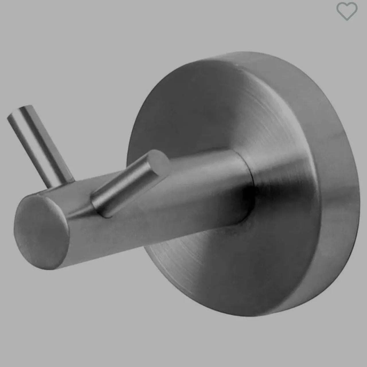 Cabide Duplo de Aço Inox para Banheiro Tok&Stok - NOVO