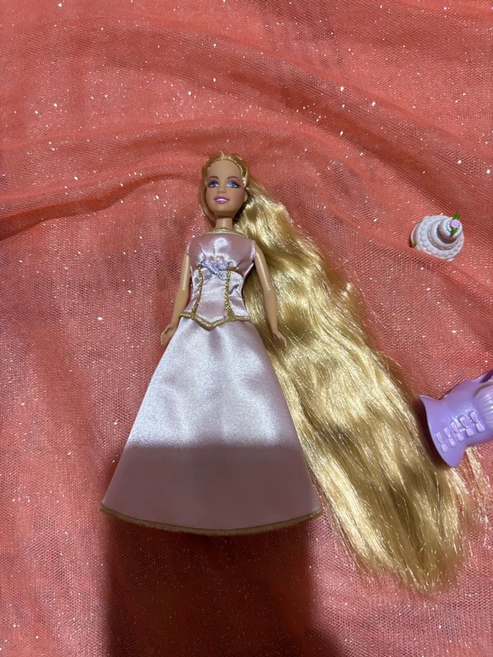 Boneca Barbie Rapunzel Mini Kingdom - Foto 3