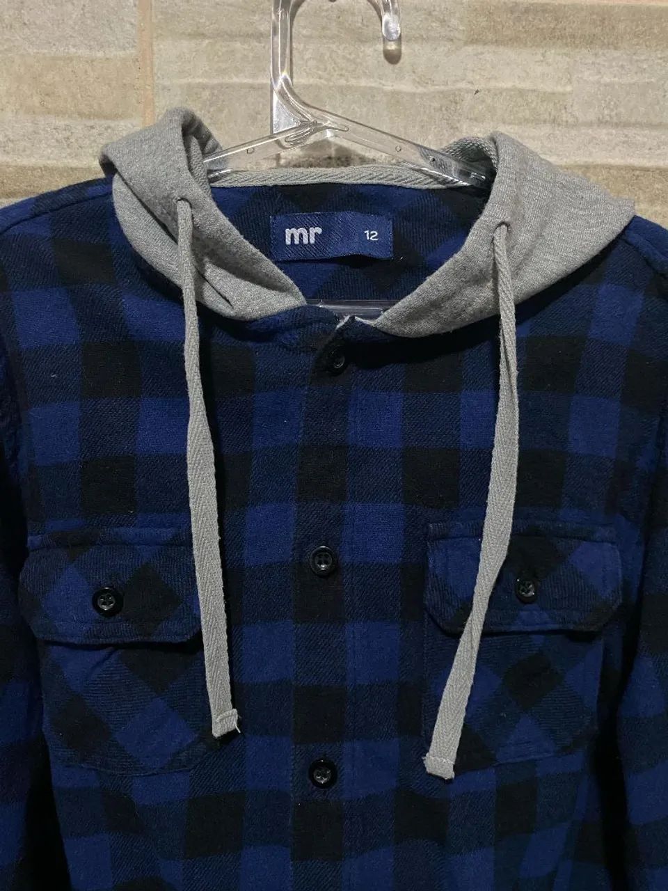 Camisa Xadrez com Capuz Infantil MR 12