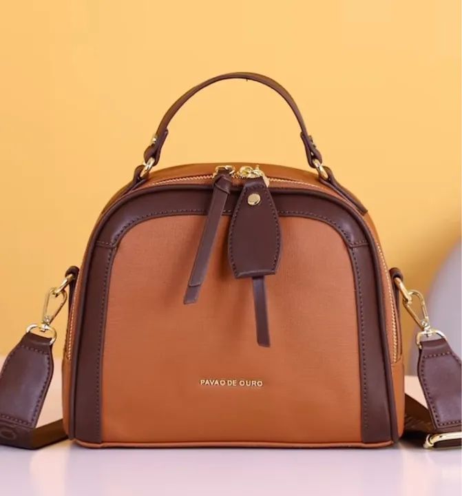 Bolsa de Ombro Marrom Pequena - Nova - Foto 2