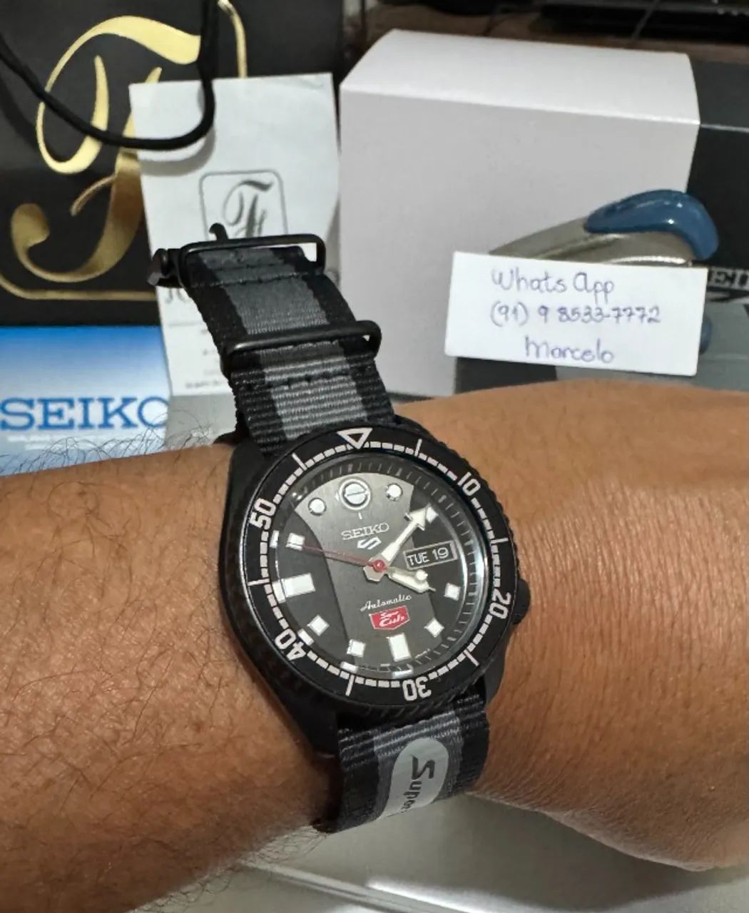 SEIKO 5 Sports Edição Limitada Super Cub - Automático e NOVÍSSIMO - SOMENTE PARA BELÉM !!!