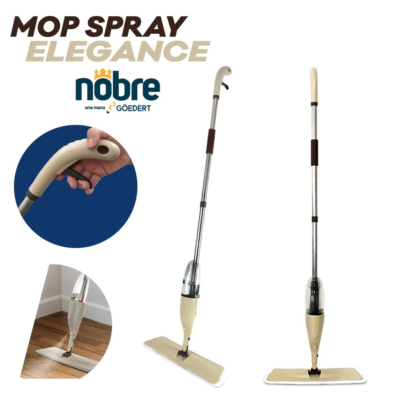 Mop Spray Elegance Nobre com Reservatório Excelente para Limpeza de pisos - Entrega Gratis