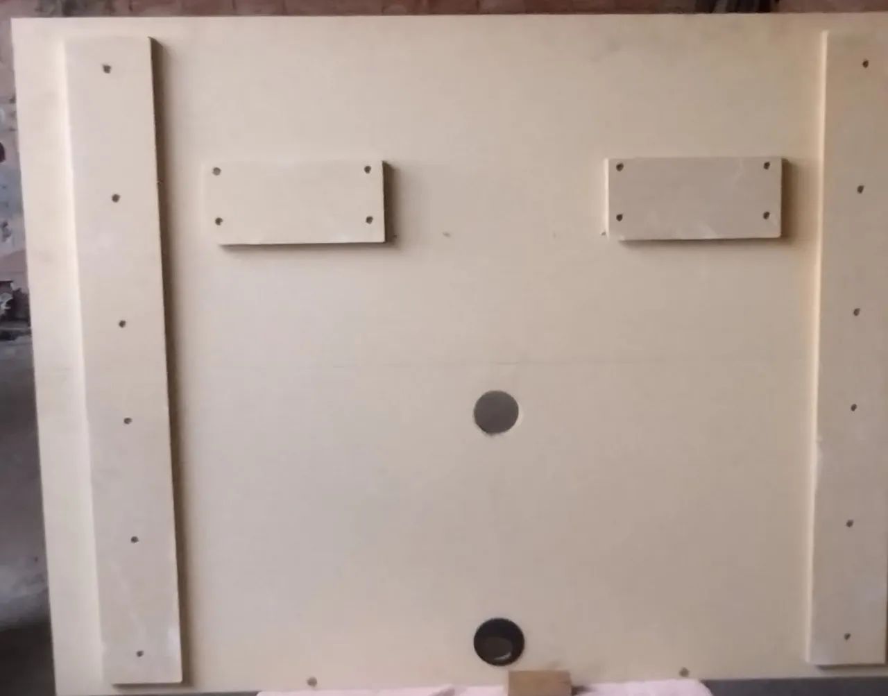 TV Panel, White Color, 1.20 m in Length by 90 cm in Height