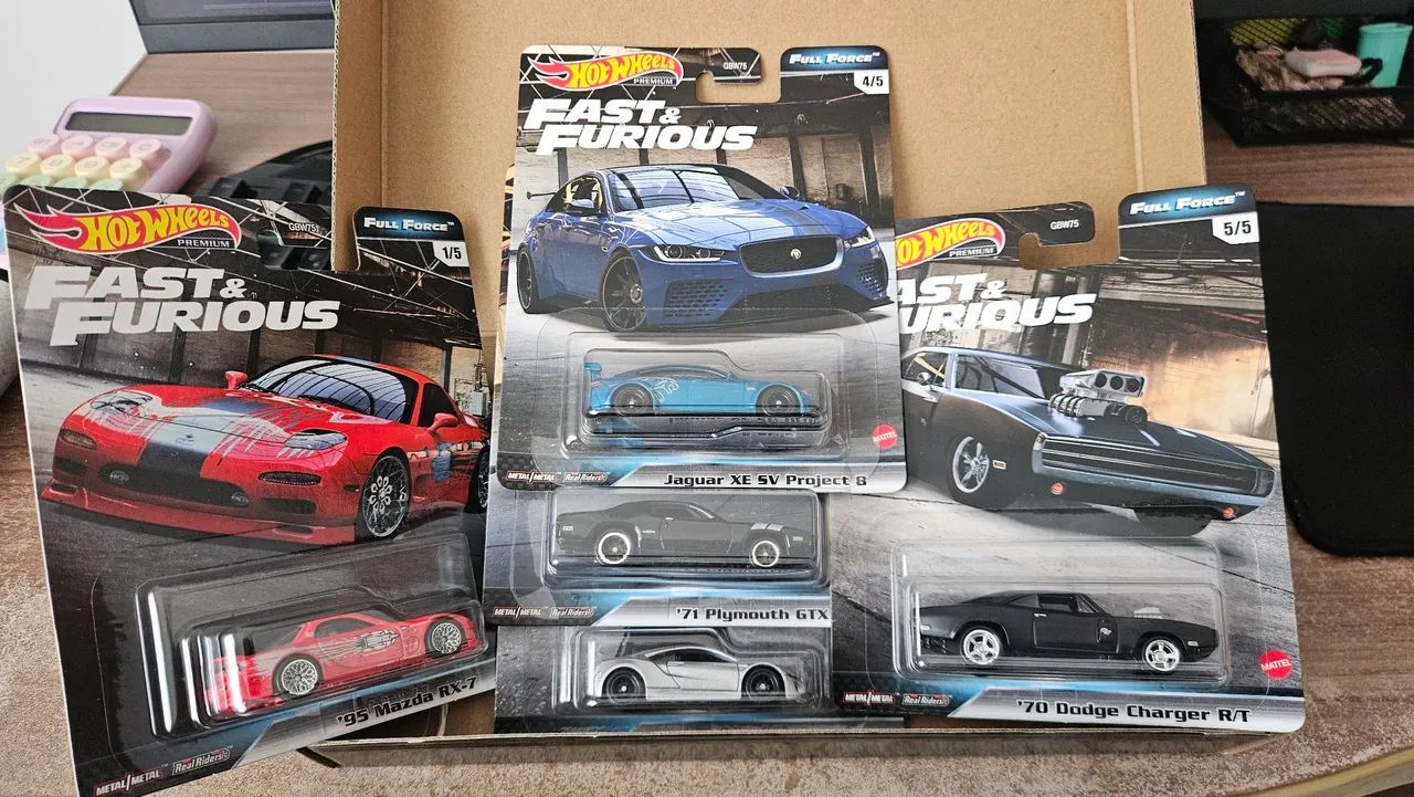 Hot Wheels Fast & Furious Full Force 5 Car Premium Set - Foto 2