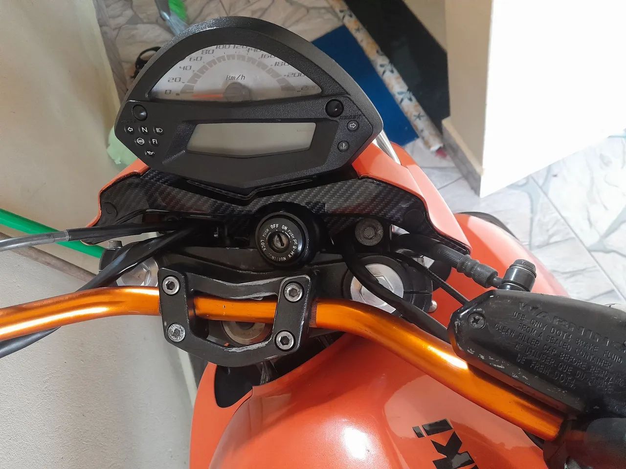 Kawasaki ER-6n 2013 - Laranja - Impecável - Foto 3