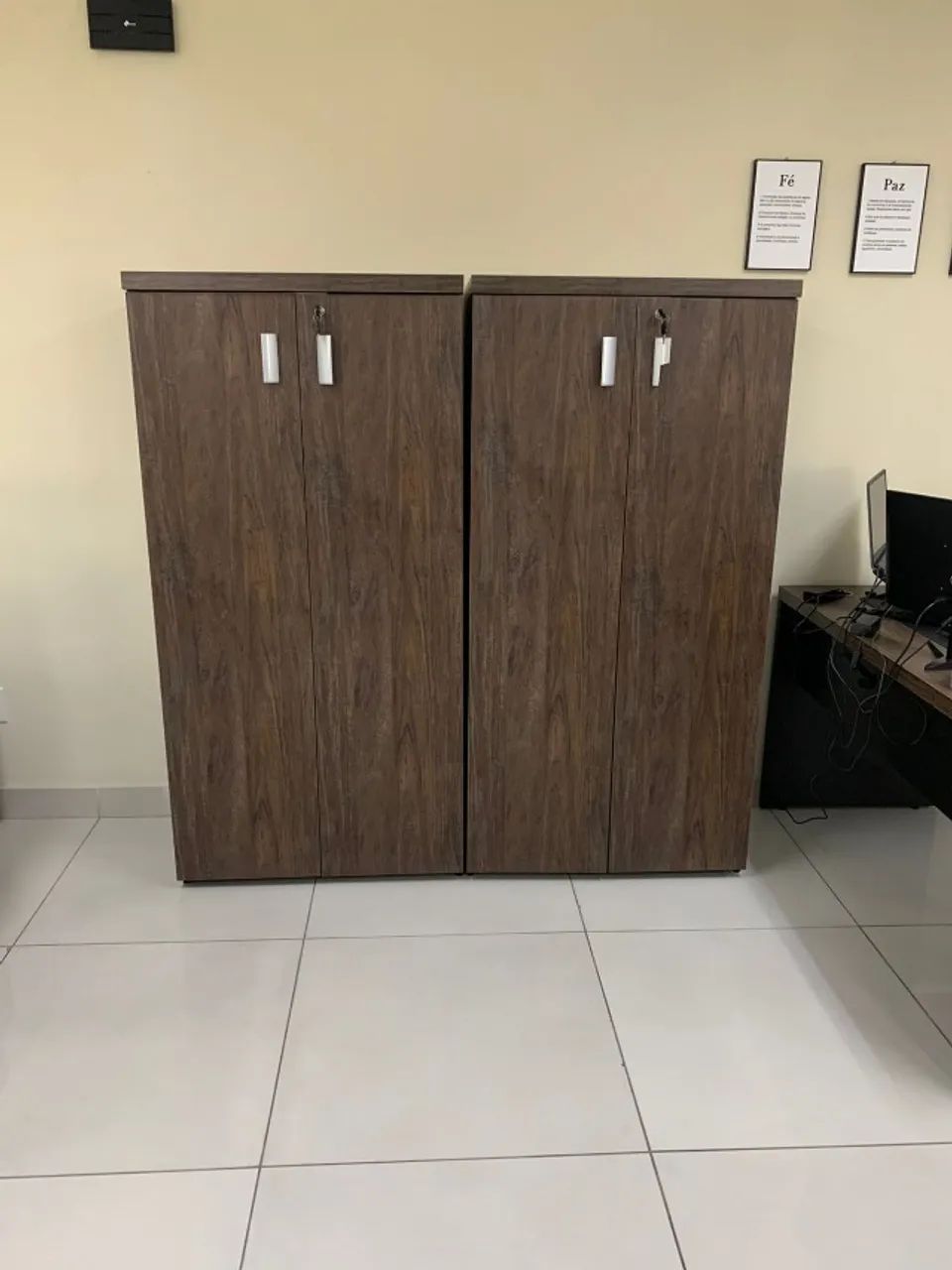 Armário Alto para Escritório - 1,60m x 80cm x 45,5cm | MDP Resistente - Foto 3