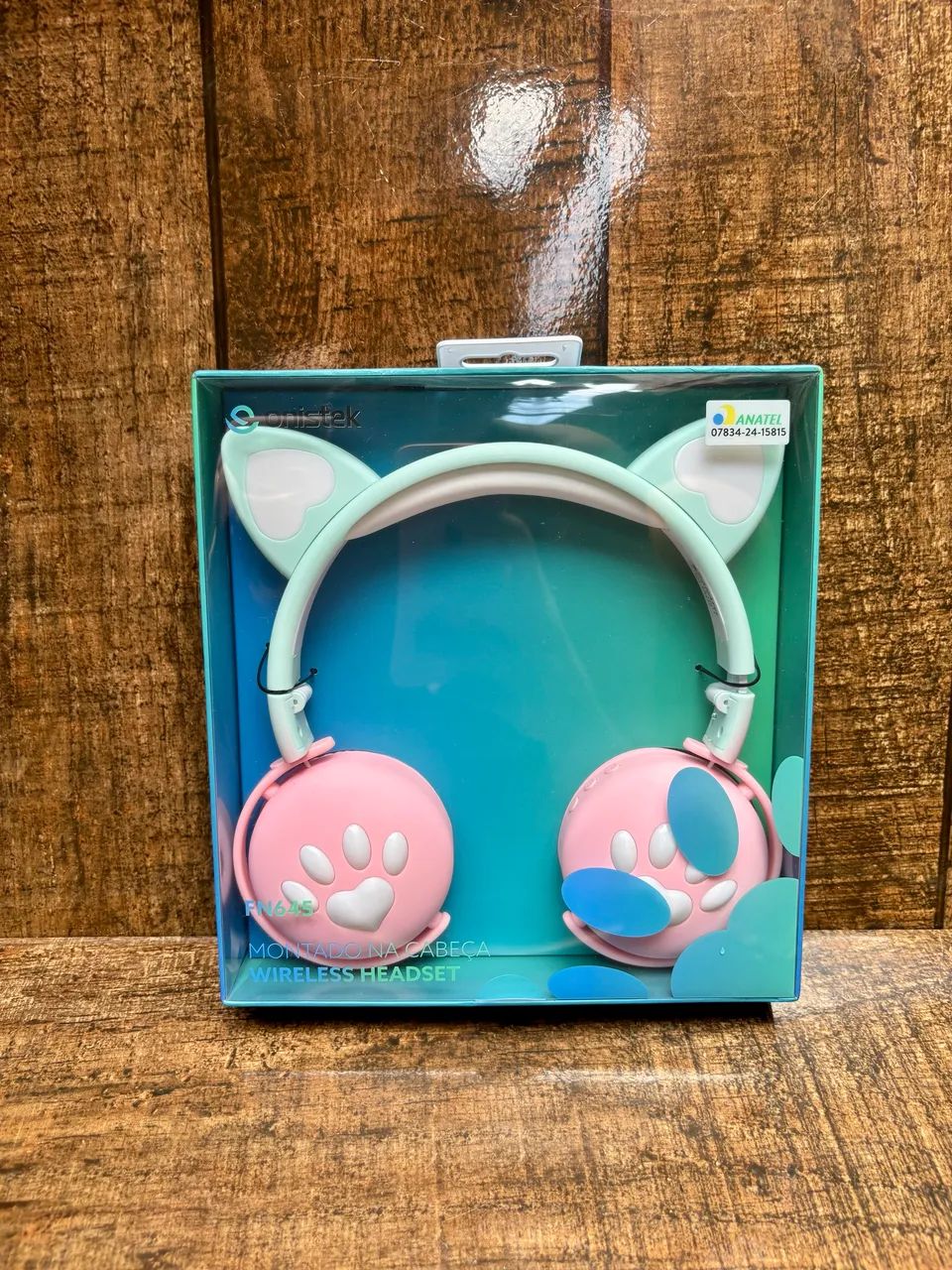 Fone de Ouvido Bluetooth Orelha de Gatinho  - Foto 2