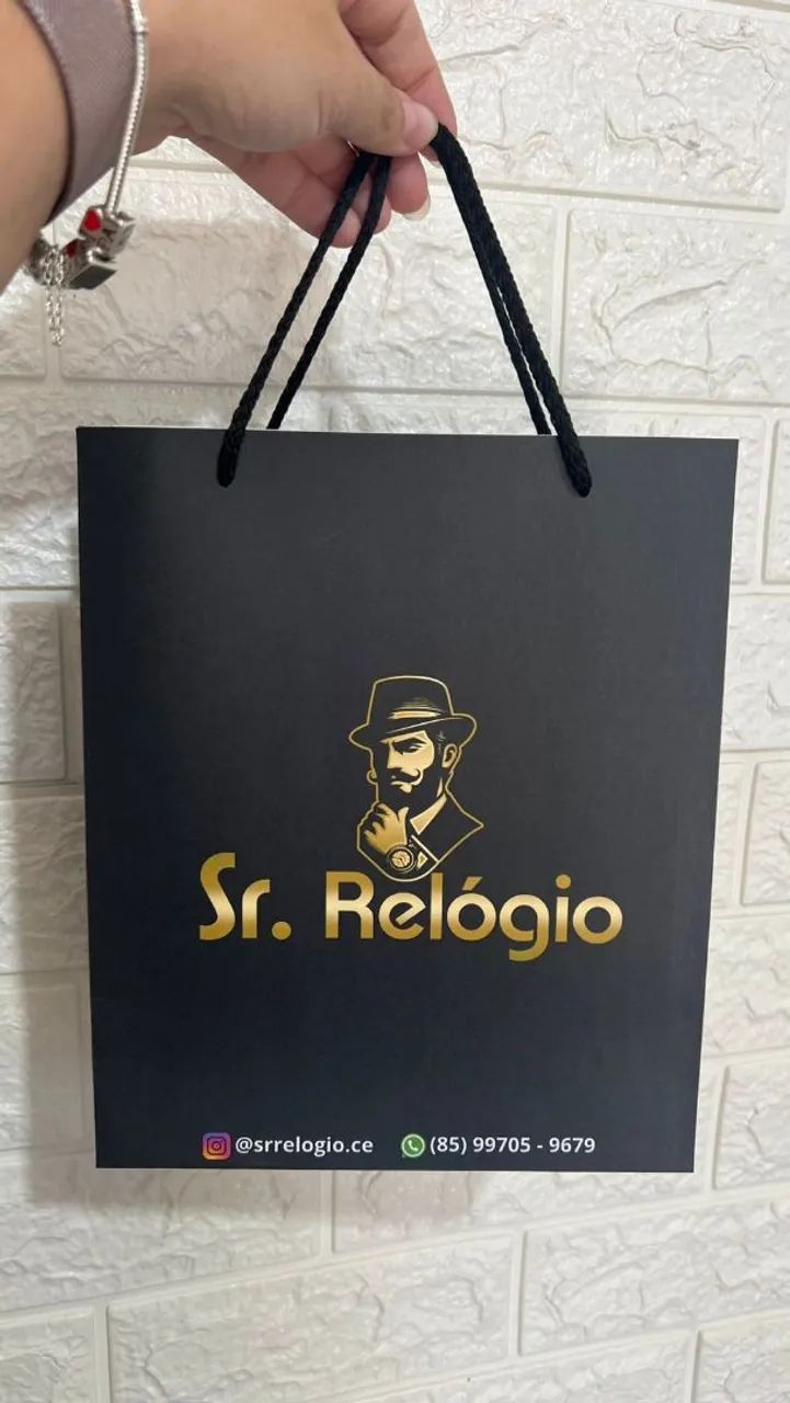 Sacola de papel personalizada Sr. Relógio - Foto 2