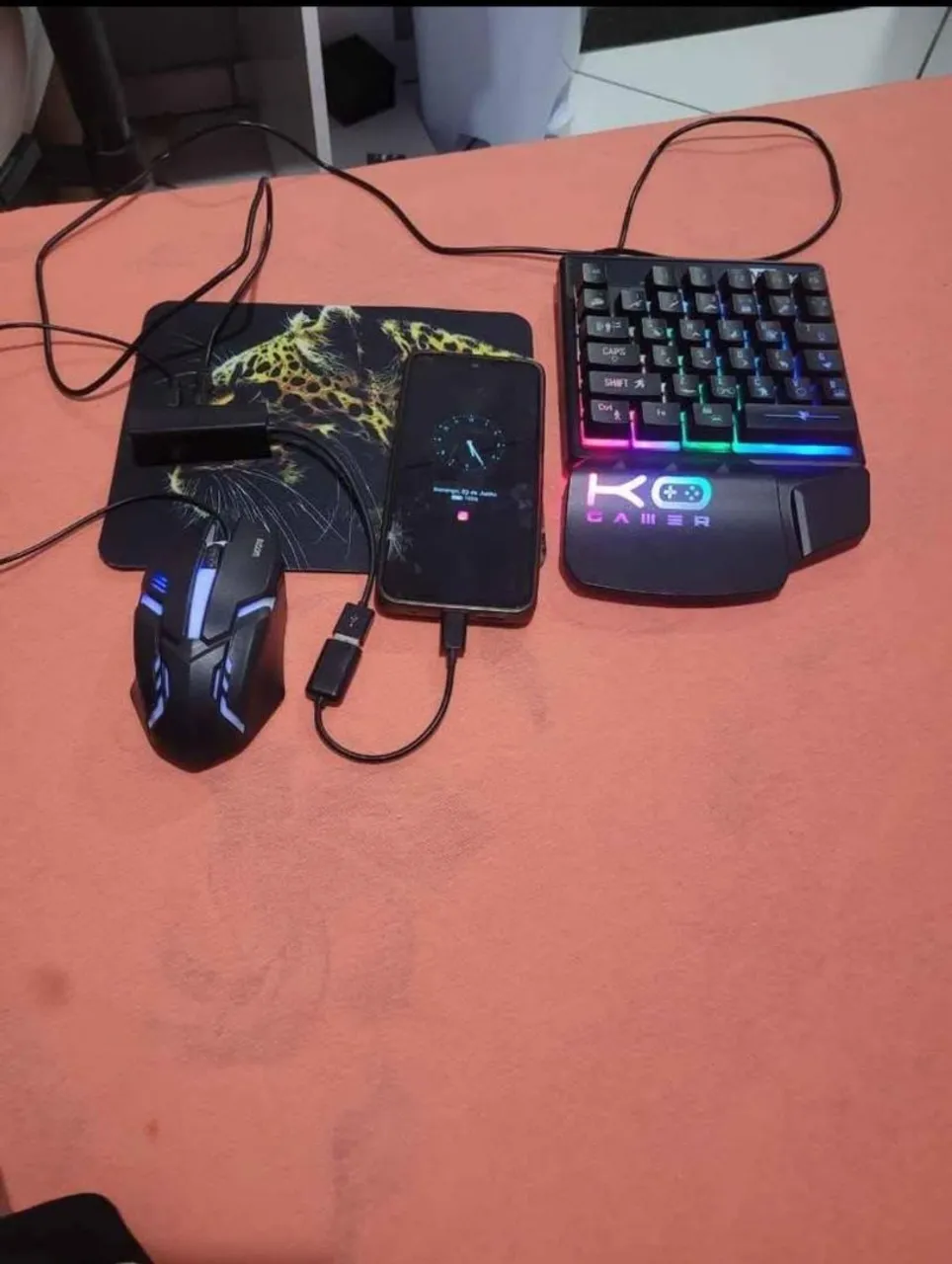 Kit mobilador Gamer Completo - Mouse, Teclado Celular