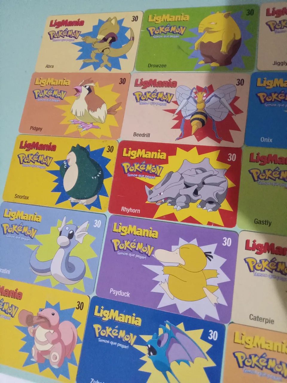 Vinte Cartões telefônicos Pokémon - colecionáveis - Foto 3