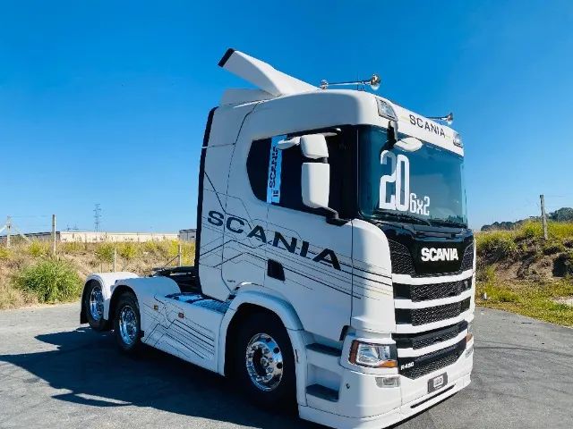 Scania R450 6x2 Highline Ano 20 Euro 5 Farol de teto,  Rodas de alumínio ar condicionado  - Foto 2