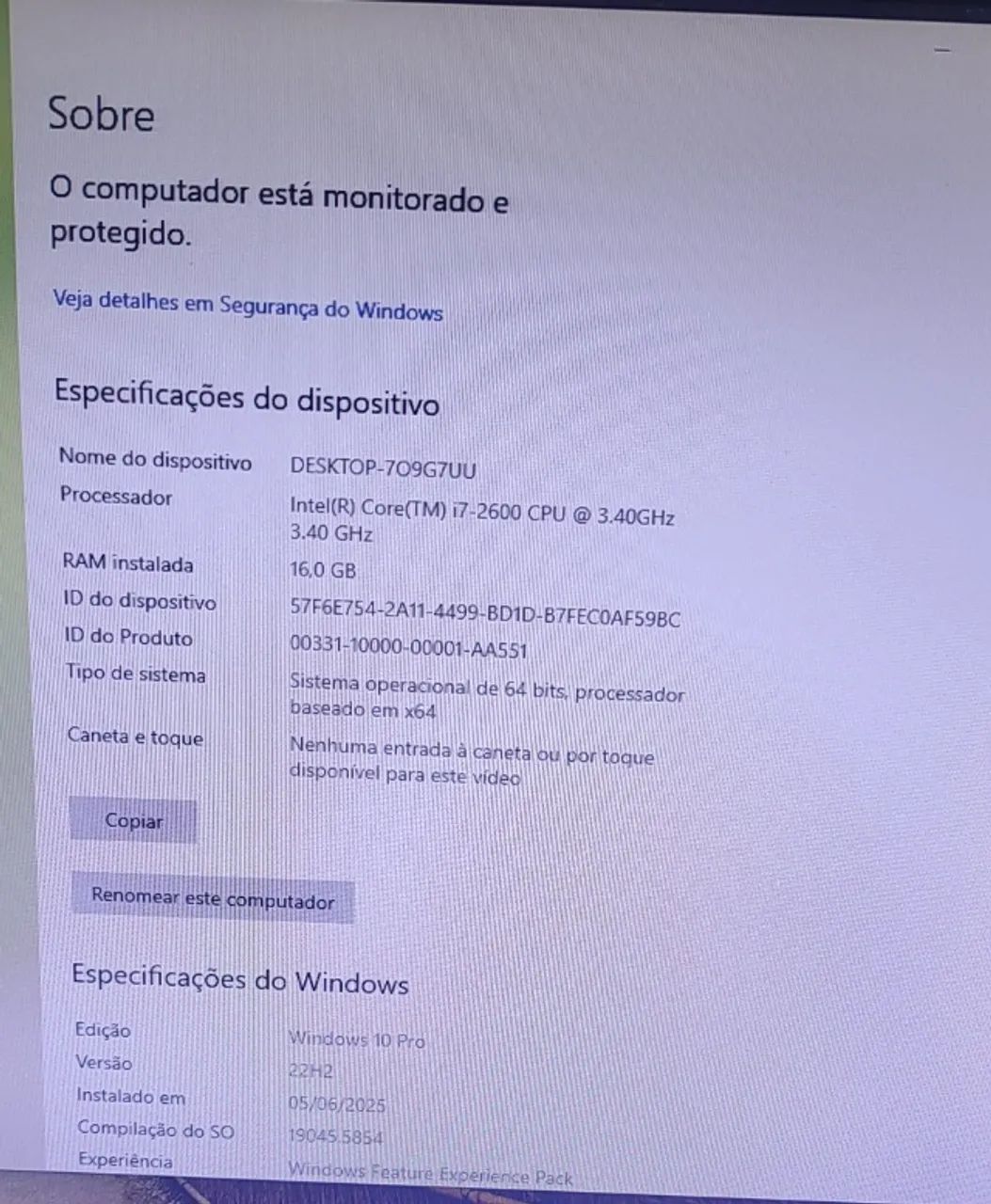 PC Gamer i7-2600 + 16GB RAM - Perfeito Estado - Foto 6