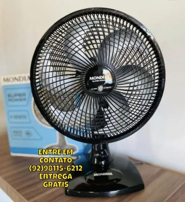 Ventilador de Mesa MONDIAL 110V, 30cm, 6 pás, Super Power - VSP-30-B - Foto 4
