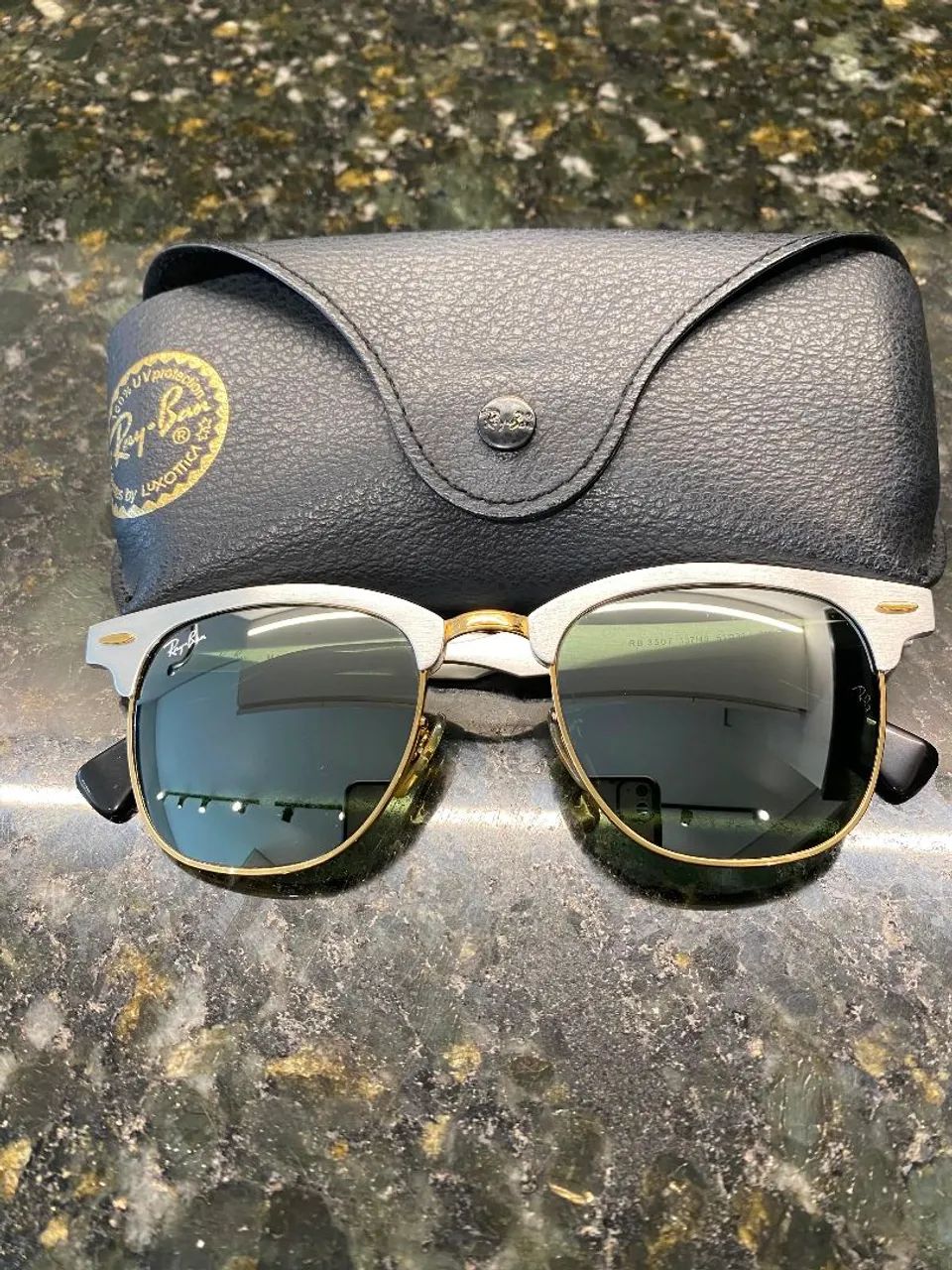 Óculos Ray Ban Clubmaster Aluminium