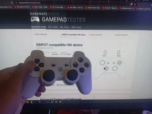 Controle branco de PS3 - Original - Foto 3