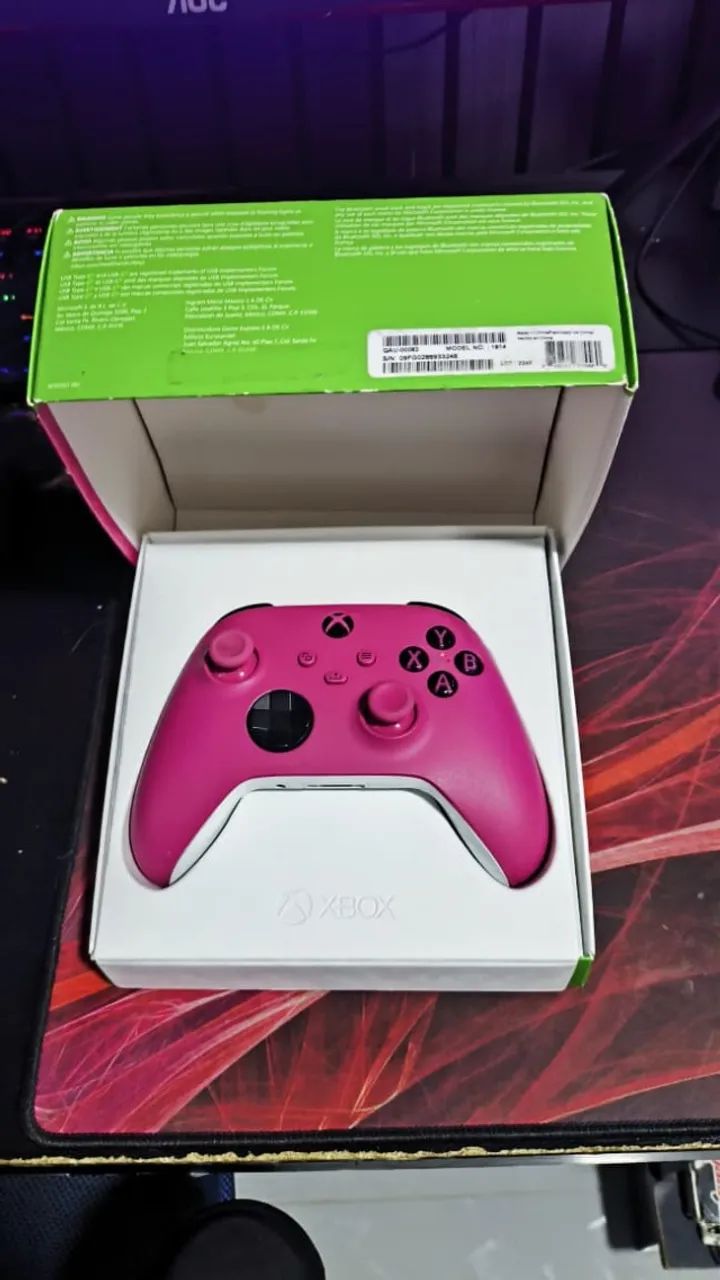 Controle Xbox Original Deep Pink com Caixa Muito Conservado - Foto 3