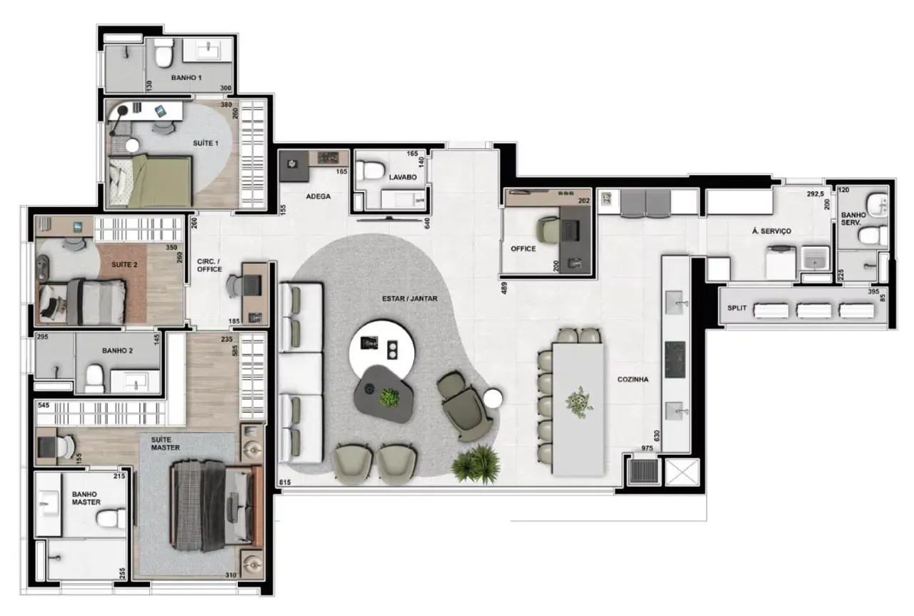 PLANTA 165m²