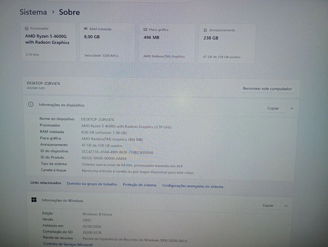 PC Gamer R5 4600G - Foto 5