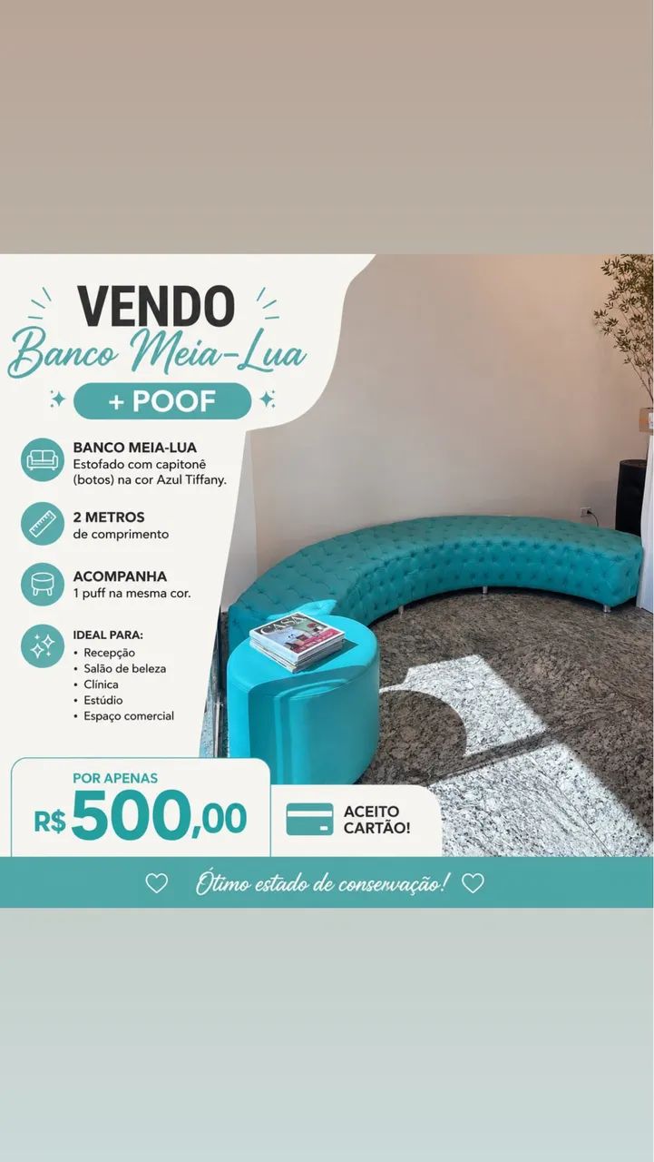 Sofá meia lua 