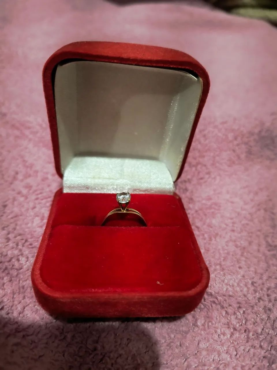 Anel Solitário 18k