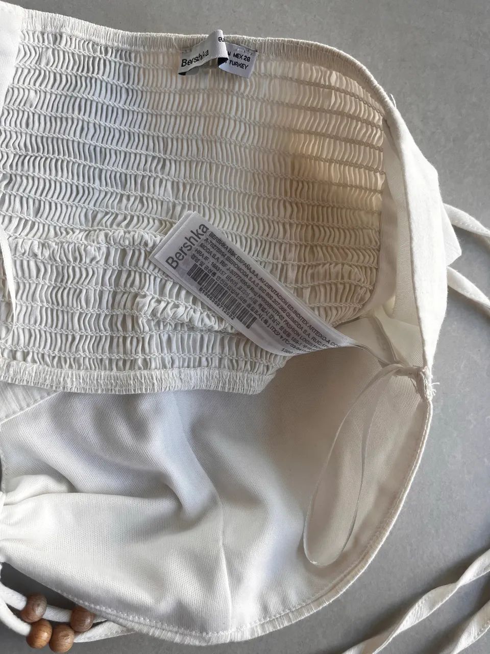 Top Bershka branco M  - Foto 4