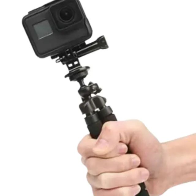 Mini Tripé Flexível para Celular Câmera e GoPro  - Foto 5
