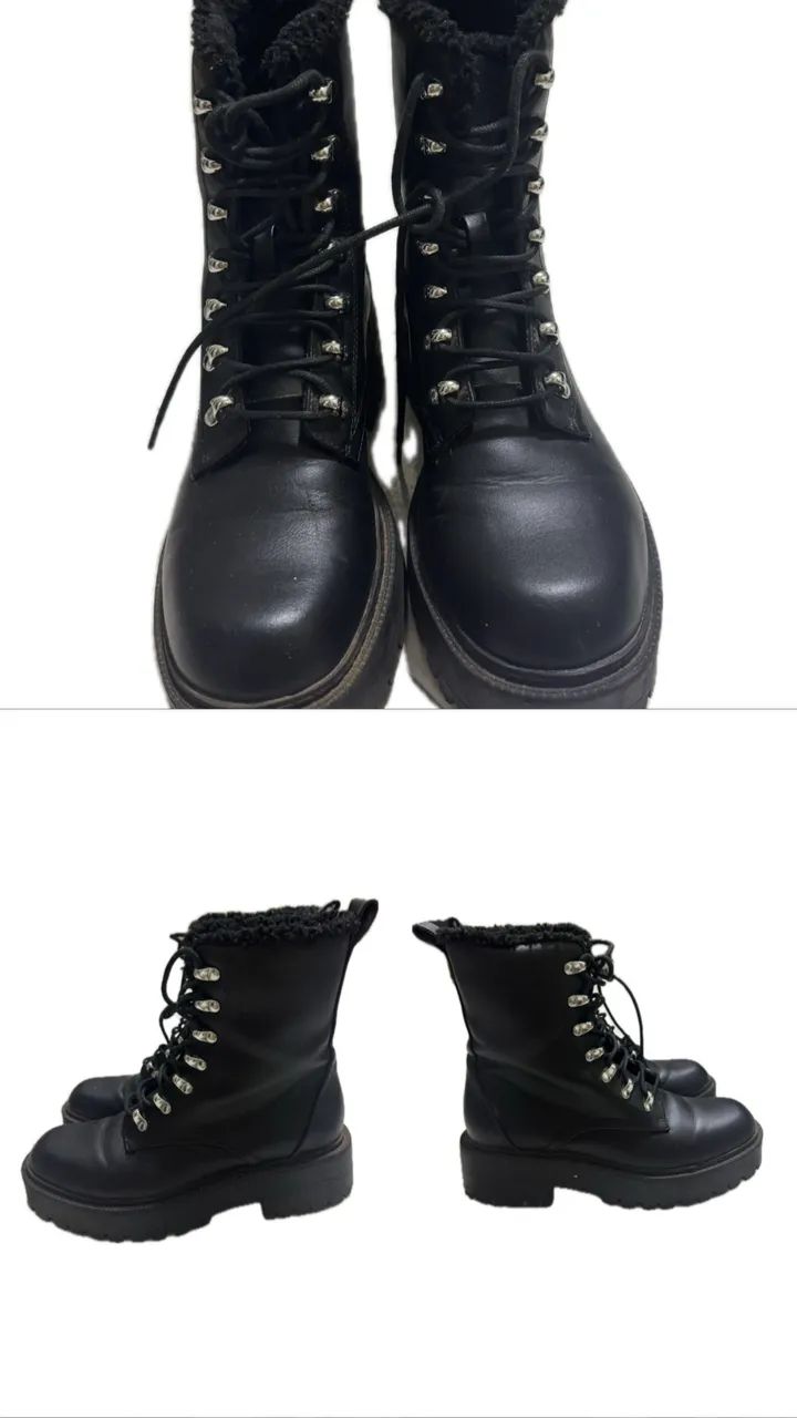 Coturno de couro Forever 21