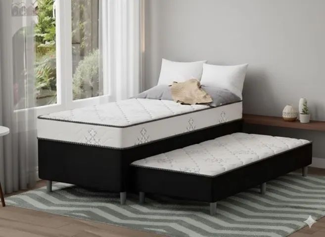 Cama com Auxiliar tamanho solteiro  produto novo de loja
