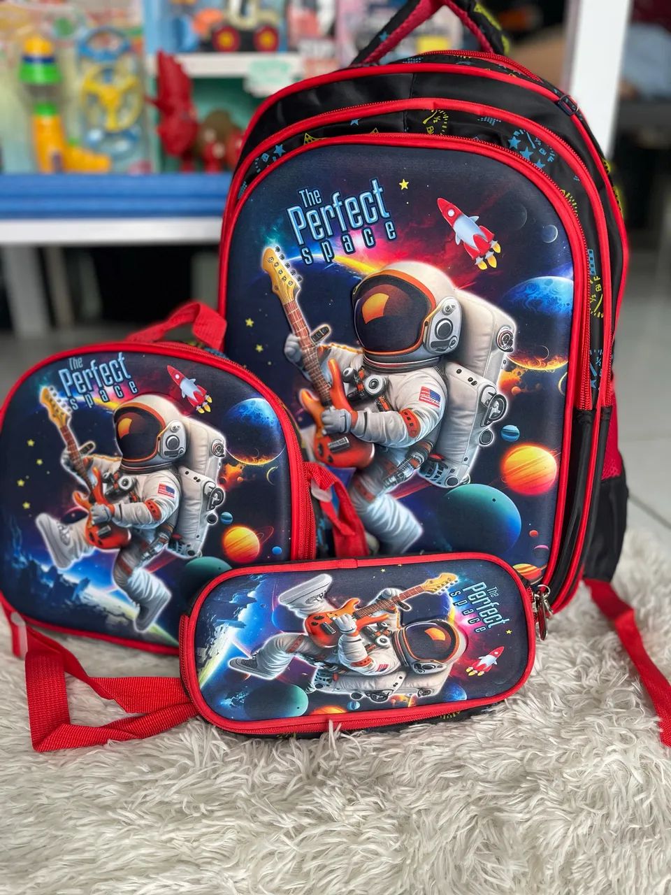 Mochila de costa com lancheira e porta lápis  - Foto 3