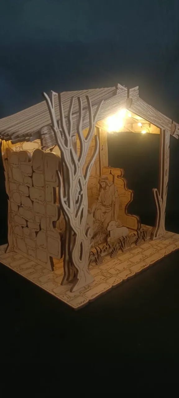 Miniatura Presépio em MDF - Foto 5