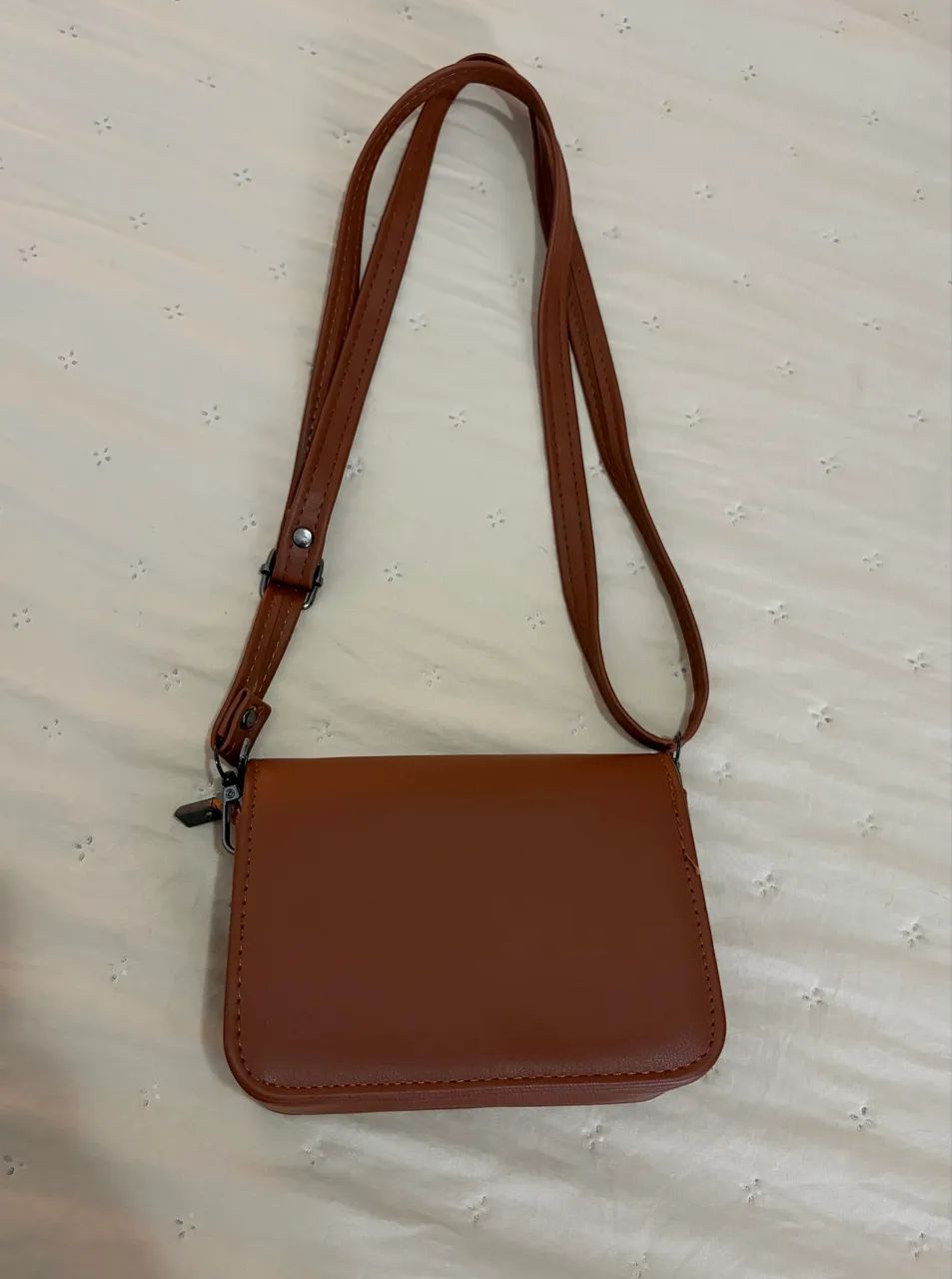 Bolsa marrom pequena  - Foto 4