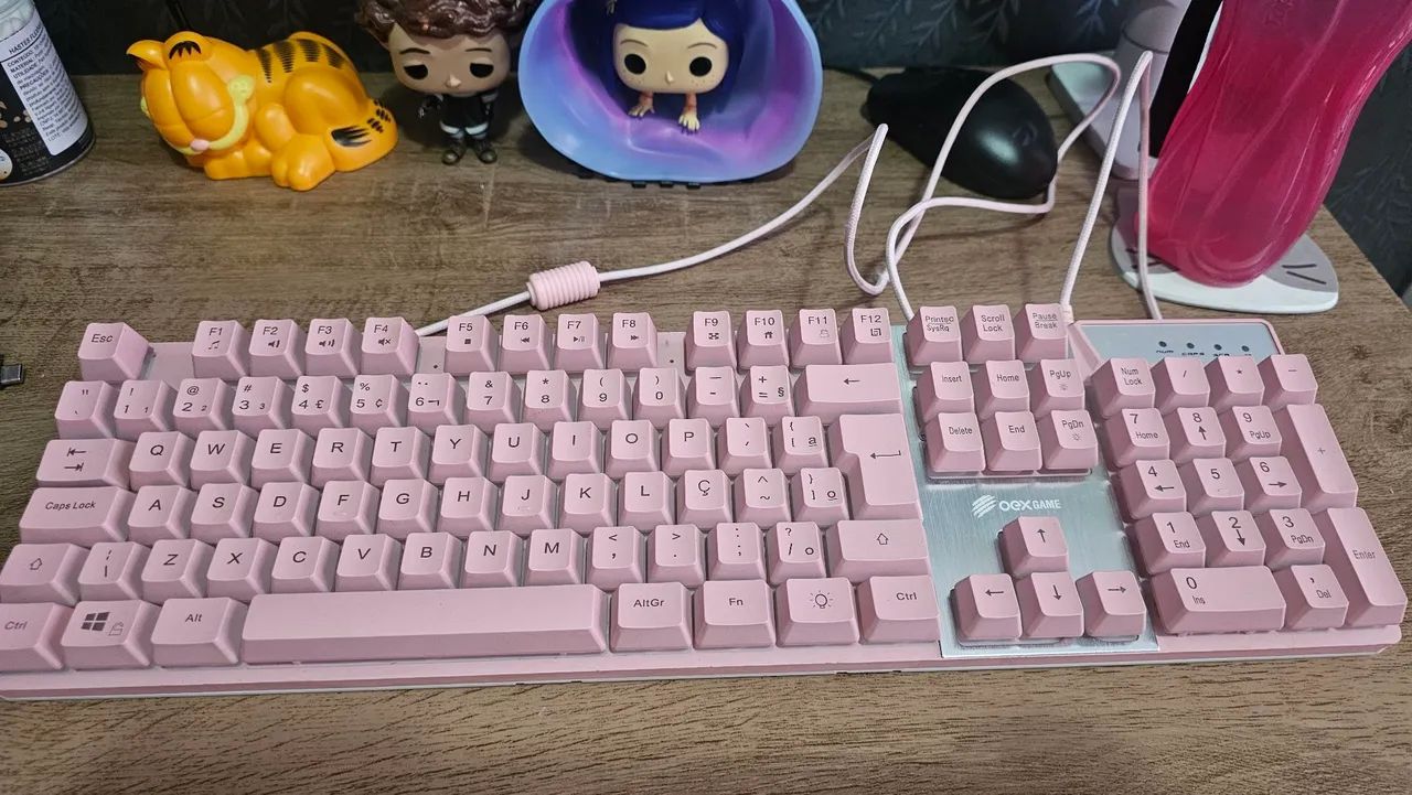 Teclado Gamer Rosa - Foto 3