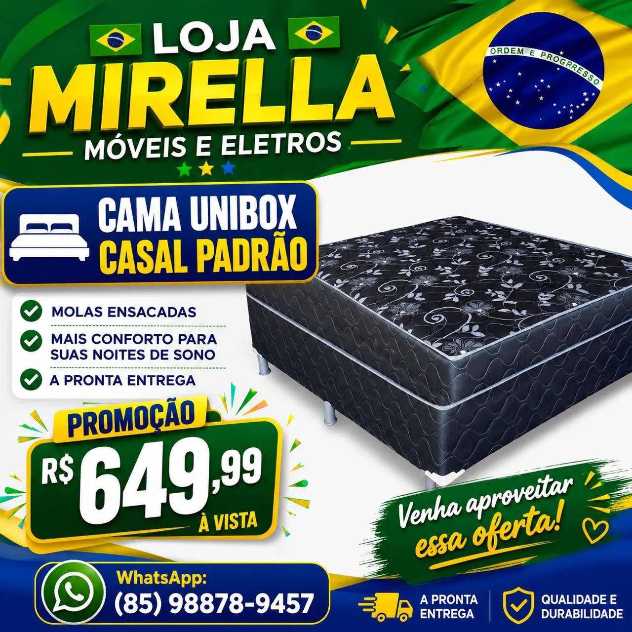 Cama unibox casal padrão  - Foto 2
