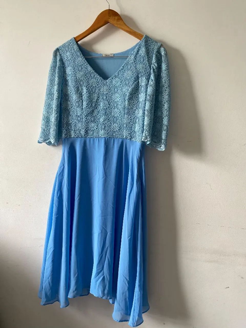 Vestido mid , cor azul clara  . - Foto 5