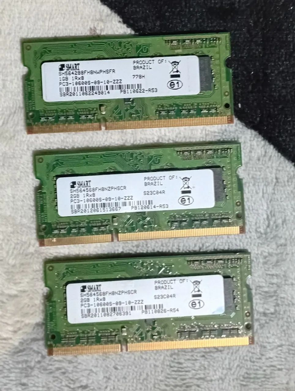 Memória ram para notebook 3 unidades 
