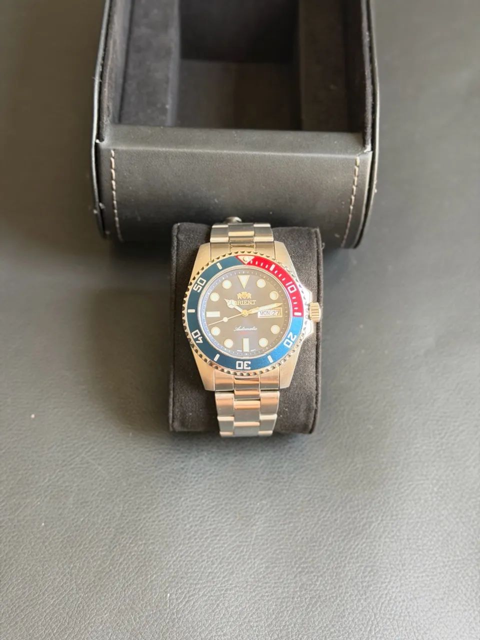Relógio Orient Submariner Pepsi - Foto 4