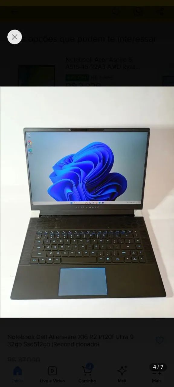 Notebook alienware x16 R2 ZERO - Foto 2