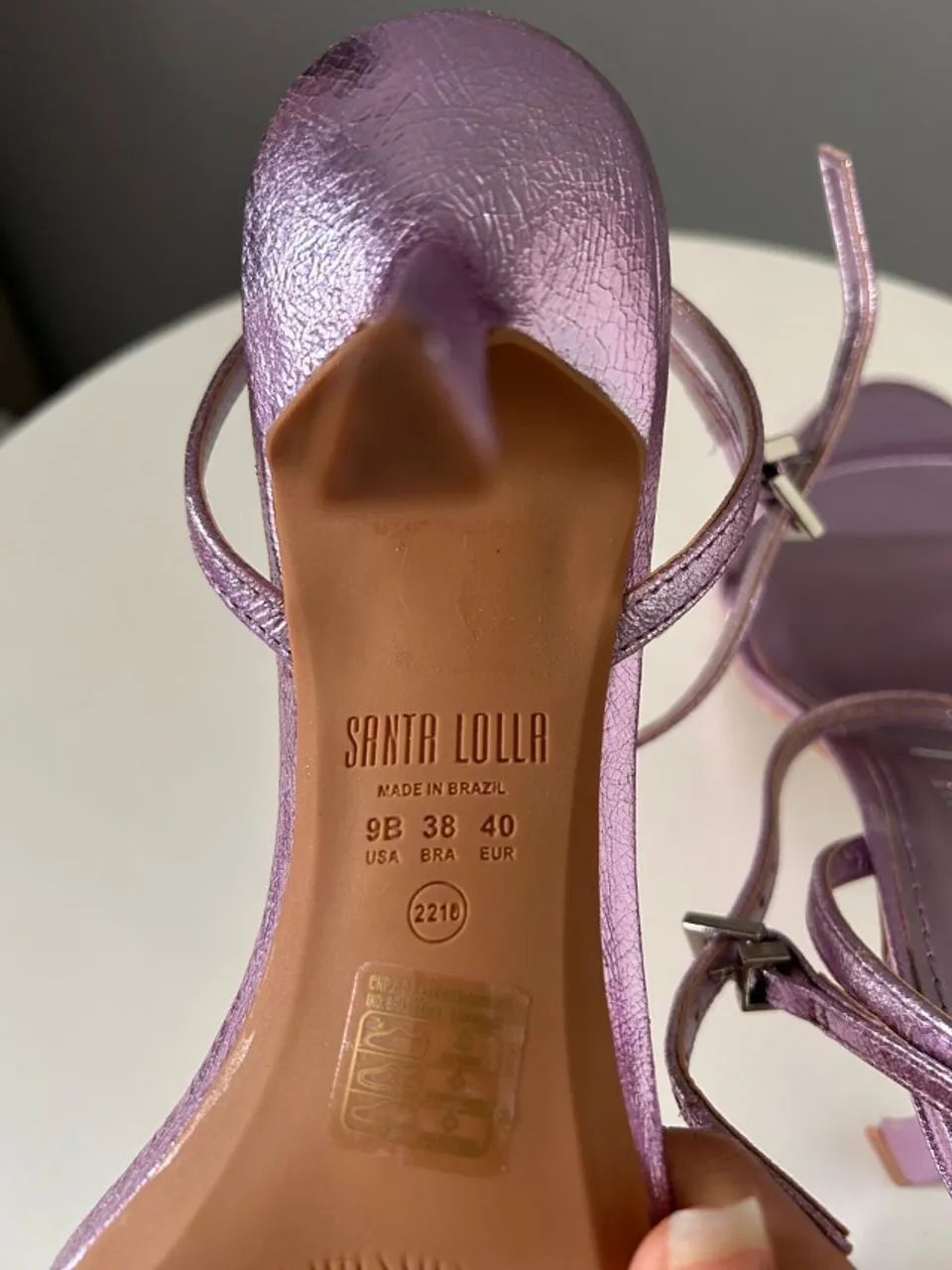 Sandália de salto SANTA LOLLA - Foto 2