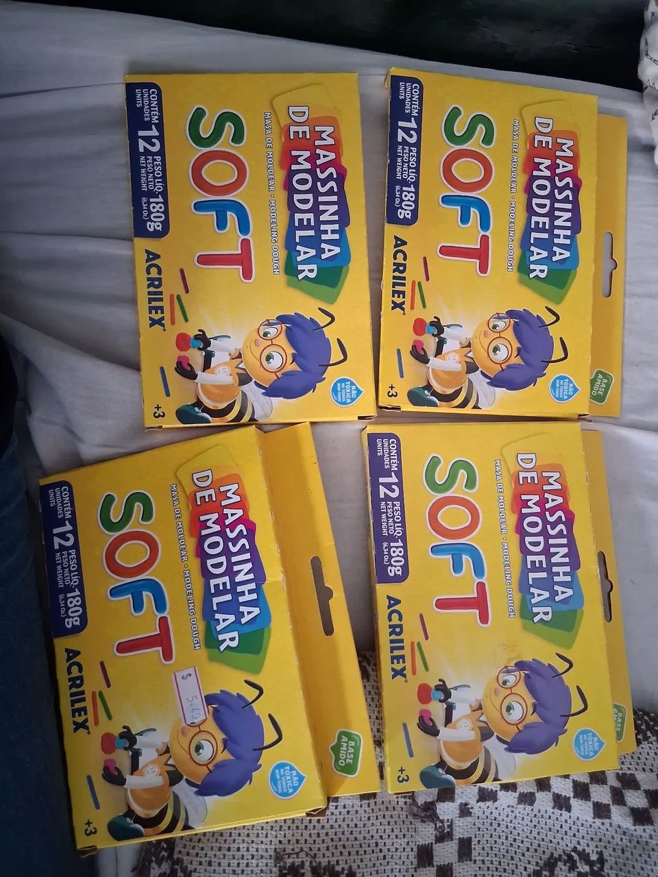 Massinha modelar KIT COM 4 CAIXAS