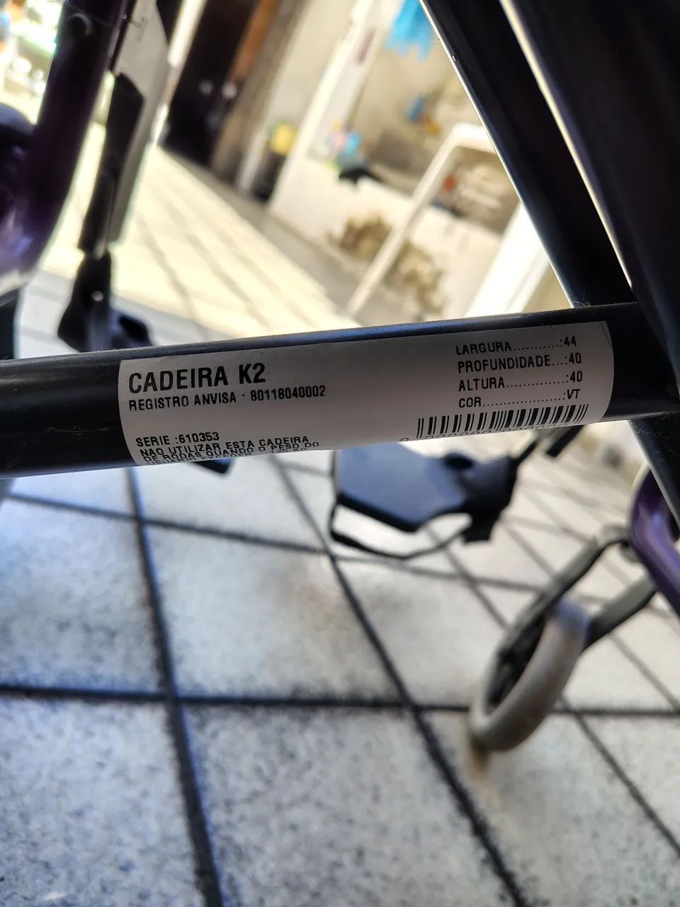 Cadeira de Rodas K2 Ortobras - Foto 3