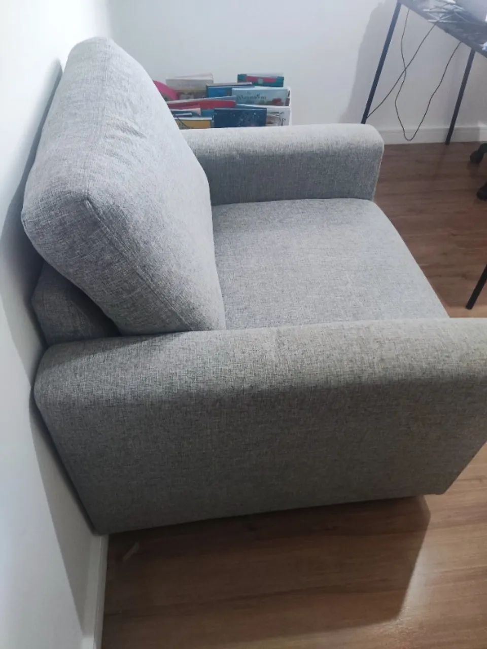 Poltrona cinza mescla - Foto 2
