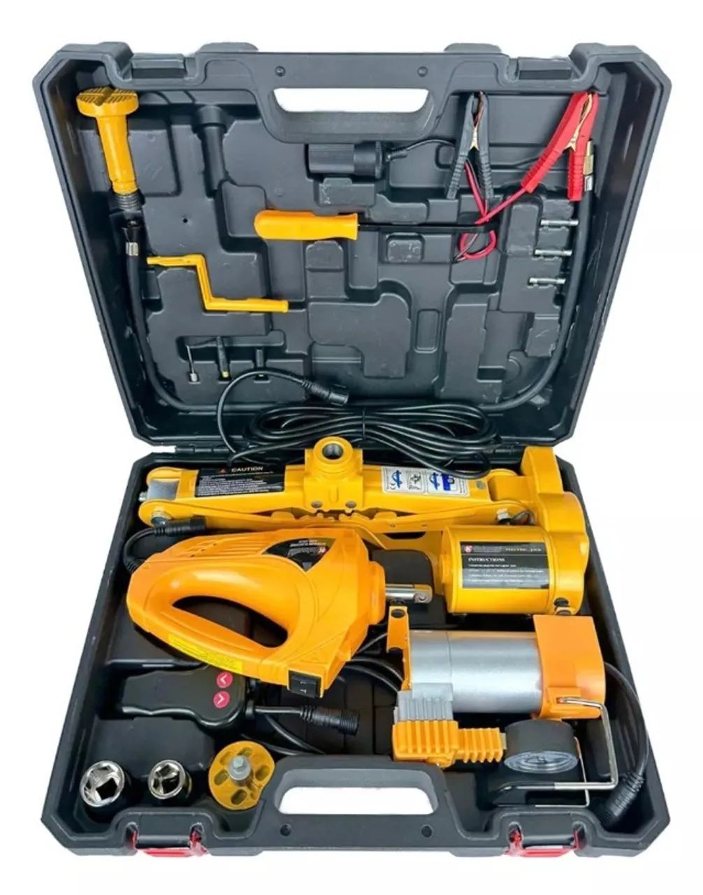 Macaco Elétrico + Chave de roda 12V + Compressor 12V - 3 Tonelada - Foto 4