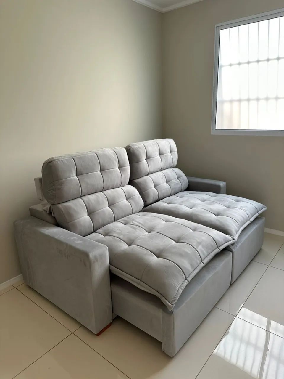 Sofá Retrátil Reclinável com Pillowtop ( Pronta entrega)